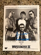 Wrestling WWE WWF HOFer Jimmy Hart autographed 8x10 photo
