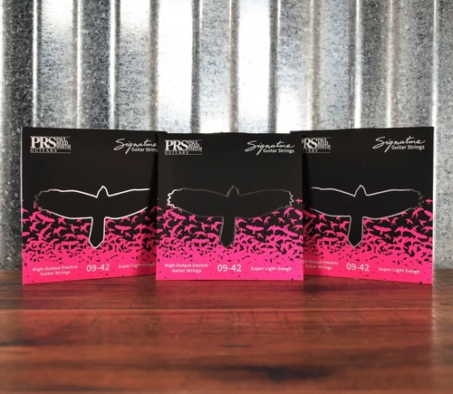 Paul Reed Smith Signature Super Light Electric Guitar Strings 9-42 Gauge 3 Pack