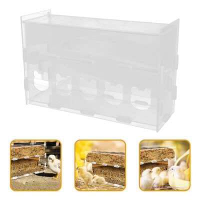 Rutin Chicken Automatic remise Food Feeder Acrylic Parrot Bird Feeder Clear Food