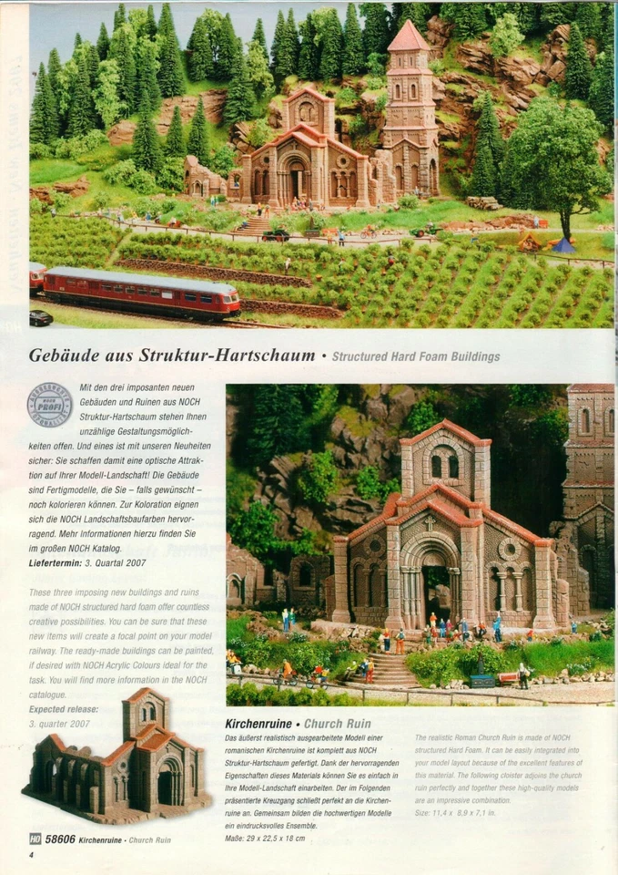 Noch - Brochure Leaflet Novelties 2007 Model Railway Landscapes - B19671 - Image 2 of 3