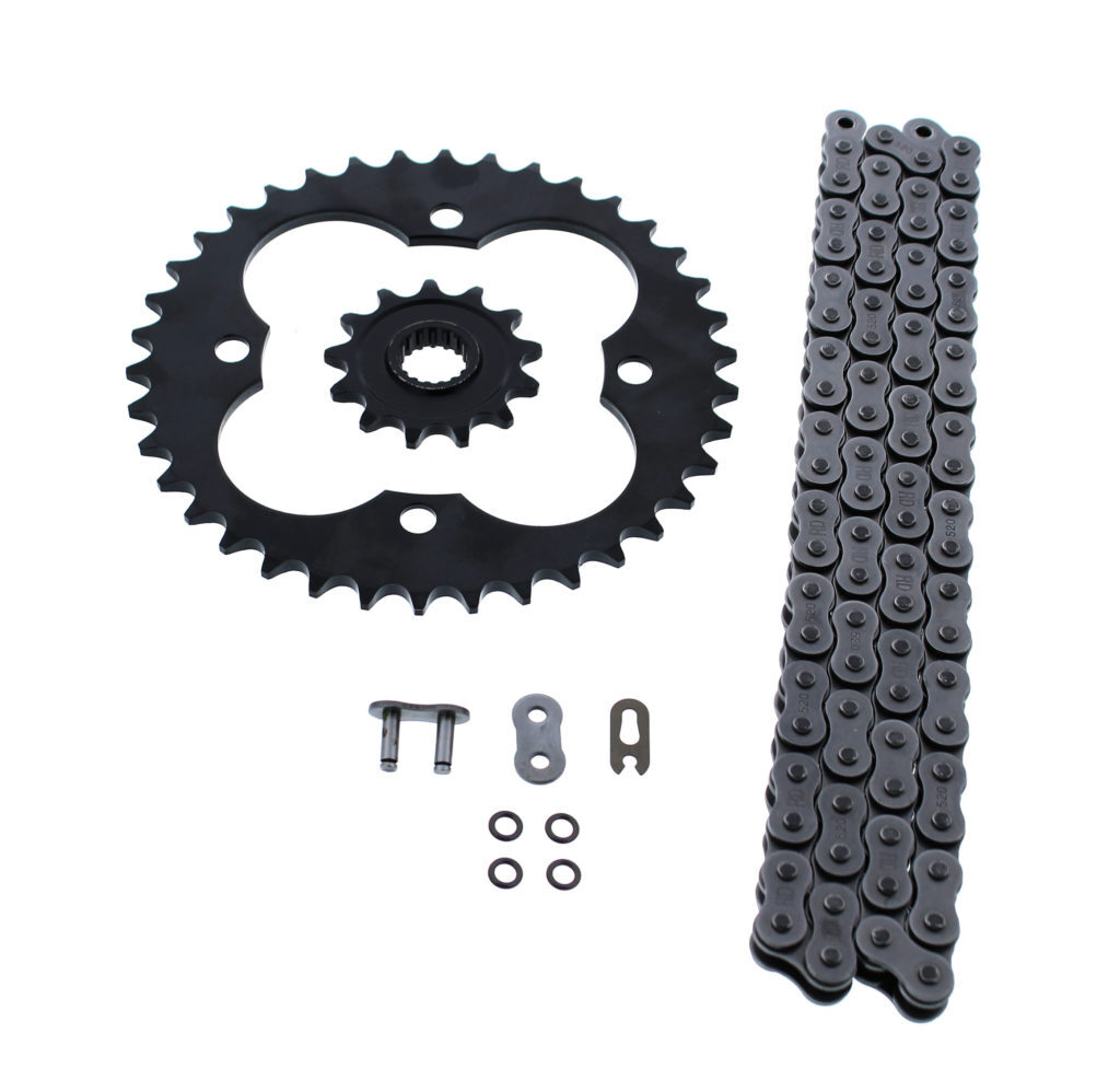 2004 2005 Honda TRX450R 450 R O Ring Chain and Sprocket Black 13/38 94L