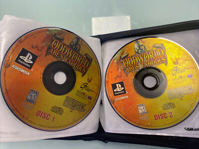 Oddworld Abe's Exoddus (Playstation 1, PS1) Disc 1 2 Only Full Set - Tested