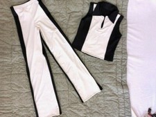 Black  White Youth  Adult Jazz/Musical Theatre Dance Costume  Matching Gloves