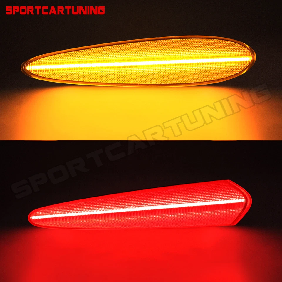 Fits 2000-2003 Nissan Maxima Smoke Front & Rear Side Marker Lights Assembly 4PCS Foto 2 de 4