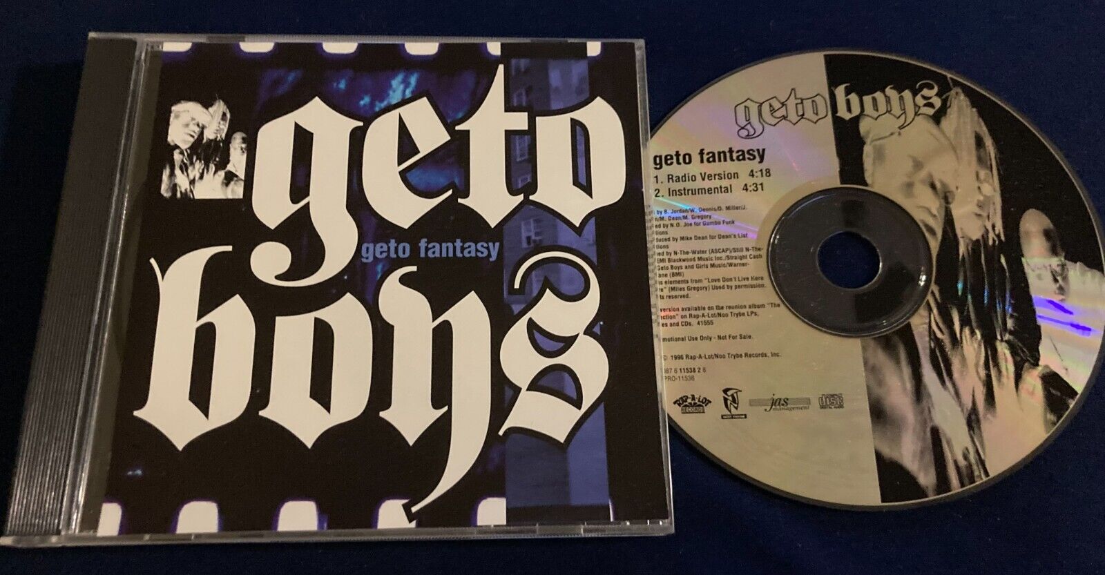 GETO BOYS - Geto Fantasy - NM 1996 Rap-A-Lot Gangsta Rap Promo CD - Scarface