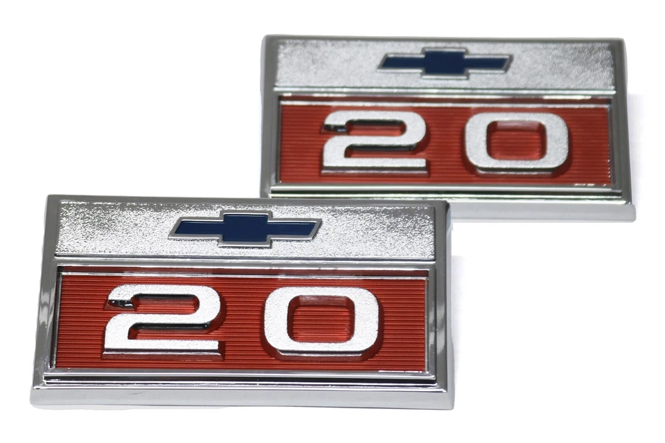 Nuevo par de emblemas de pajarita guardabarros delantero para camioneta Chevy C20 K20 1966 Suburban C/K 20 Foto 2 de 4