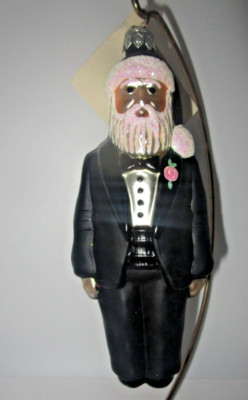 Patricia Breen STEPS OUT Santa Claus Tux Tuxedo Cole Porter Series Ornament NWT