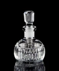Waterford Vanity Round Perfume Bottle & Stopper Elegant Vintage Crystal Signed