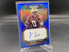 Jashaun Corbin 2022 Prizm Draft Blue Auto RA-JCO /149 Florida St Giants