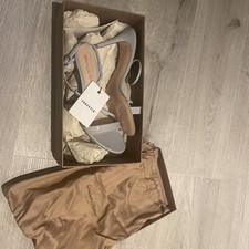 Gianvito Rossi UK 5 Manhattan 85 Grey Sandals BNIB | RRP £550| Wedding/Occasion