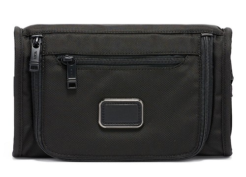 New Tumi Alpha 3 Collection Split Travel Kit Toiletry Bag Organizer Black