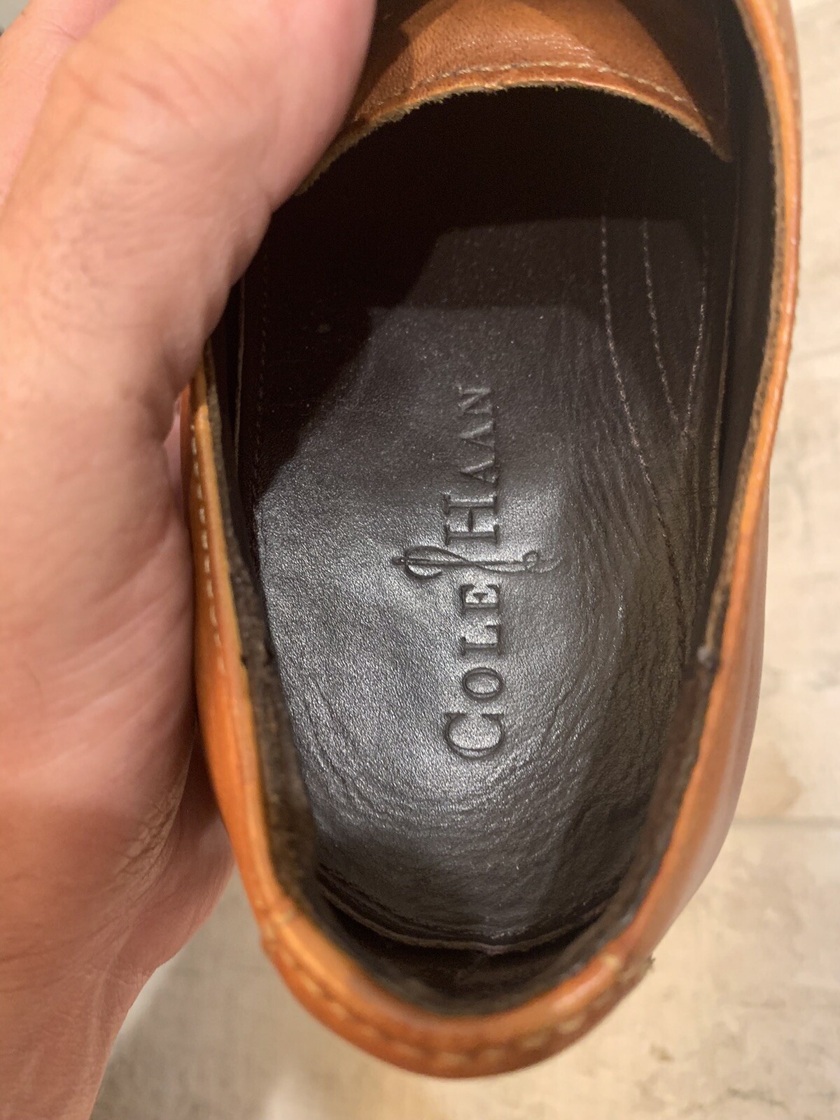 SAOLA Scarpe Oxford Cole Haan Air Jefferson punta a cappuccio C10024 da uomo taglia 8