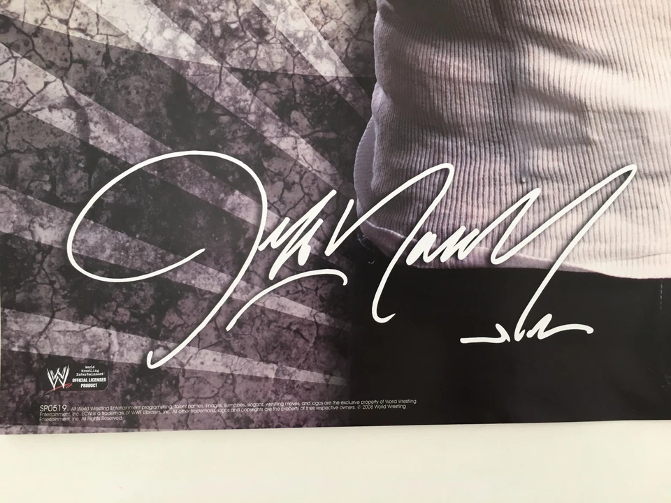 PÓSTER DE LUCHA LIBRE MUNDIAL, JEFF HARDY, 2008 CON LICENCIA OFICIAL Foto 4 de 4