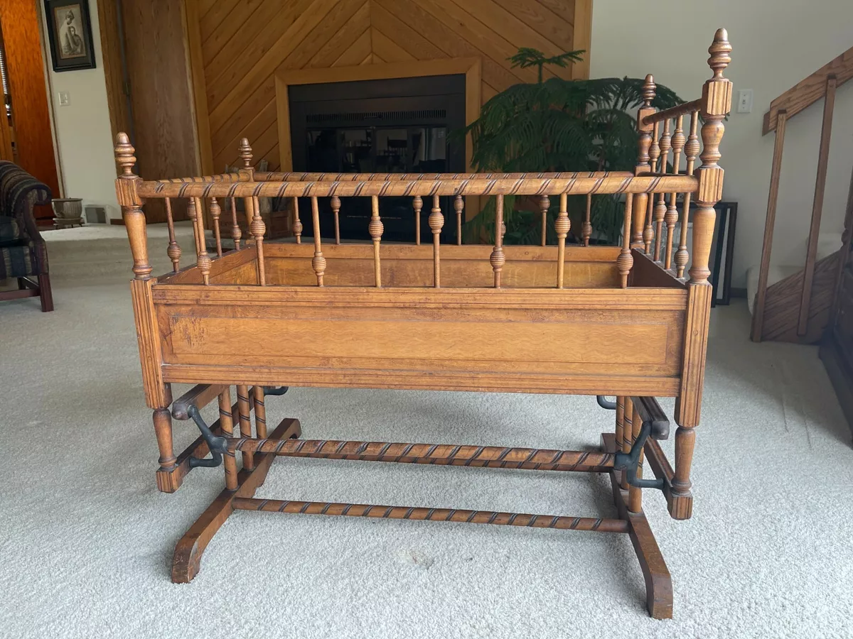 Antique spindle cheap crib