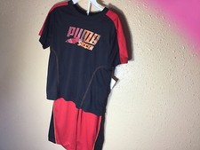 NWT Toddler Boys PUMA Soccer Performance Set 2Pc color Black Red