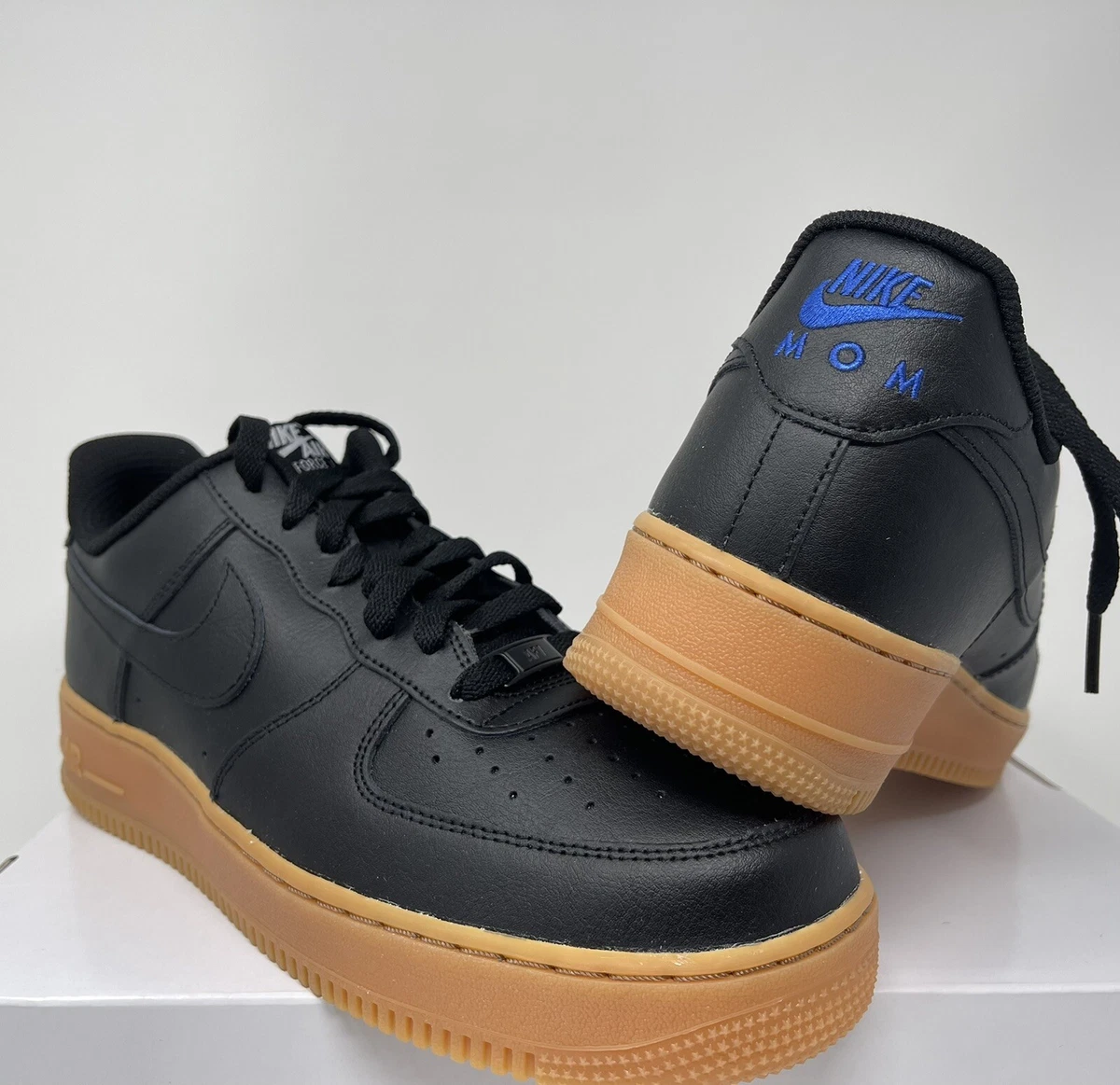 Nike air force cheap 1 black brown gum