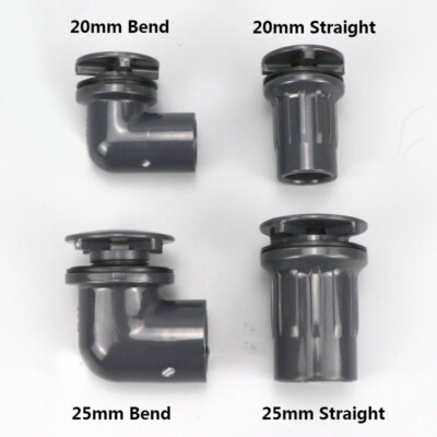 Water Tank Drain Through-type Drain Joint Fish Tank Strong Drain Joint 20mm/25mm