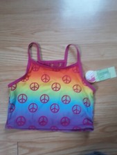 Extremely Me girls tankini sz. 6X Peace Sign