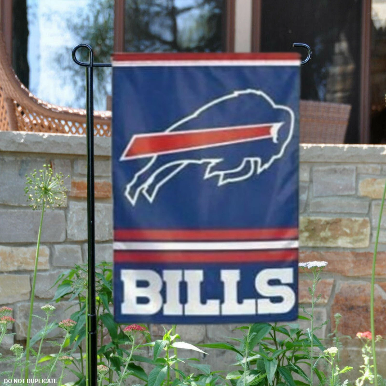 Buffalo Bills Double Garden Flag Outdoor Window