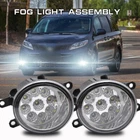 Pair LED Fog Lights Bumper Driving Lamps Bulb For TOYOTA SIENNA 2011-2020 6000K