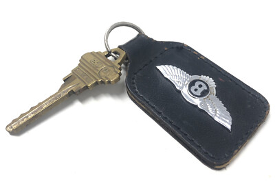 Bentley 1960-70s Leather Car Key Ring Chain Fob Frank Dale Bentley 1960-70s Leather Car Key Ring Chain Fob Frank Dale