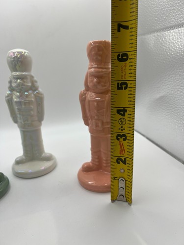 Large Target Bullseye Pink, Iridescent & Green Nutcracker Set Christmas - Picture 3 of 4