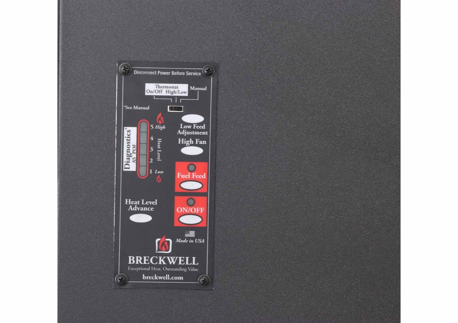Breckwell Big E Pellet Stove with Blower Heats 2200 Sq Ft & 30% Tax Credit Ap...