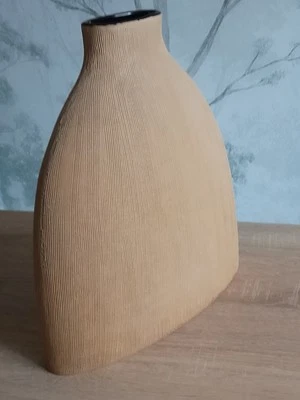 Magnifique Grand Vase Verre Et Terre Cuite - Photo 1/4