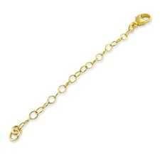 Cadena extensora de collar de 3 mm llena de oro de 14k 1", 2", 3", 4", 5", 6"