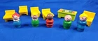 Vintage Fisher-Price Little people School And Teacher Desk Set  With 5 Littles
