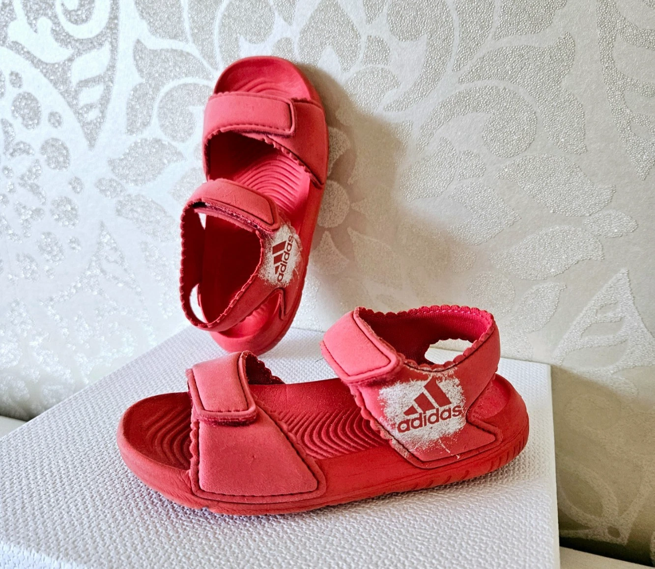 Sandali impermeabili estivi Adidas rosa corallo bambina taglia 6 5