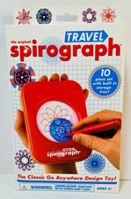 The Original Travel Spirograph Set 10 Piece Design Toy Kahootz 01020 New Sealed