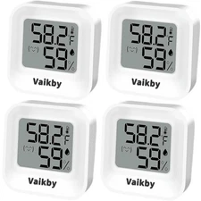 4 Pcs Digital Hygrometer Indoor Mini Thermometer Humidity Meter Room Monitor ℉/℃