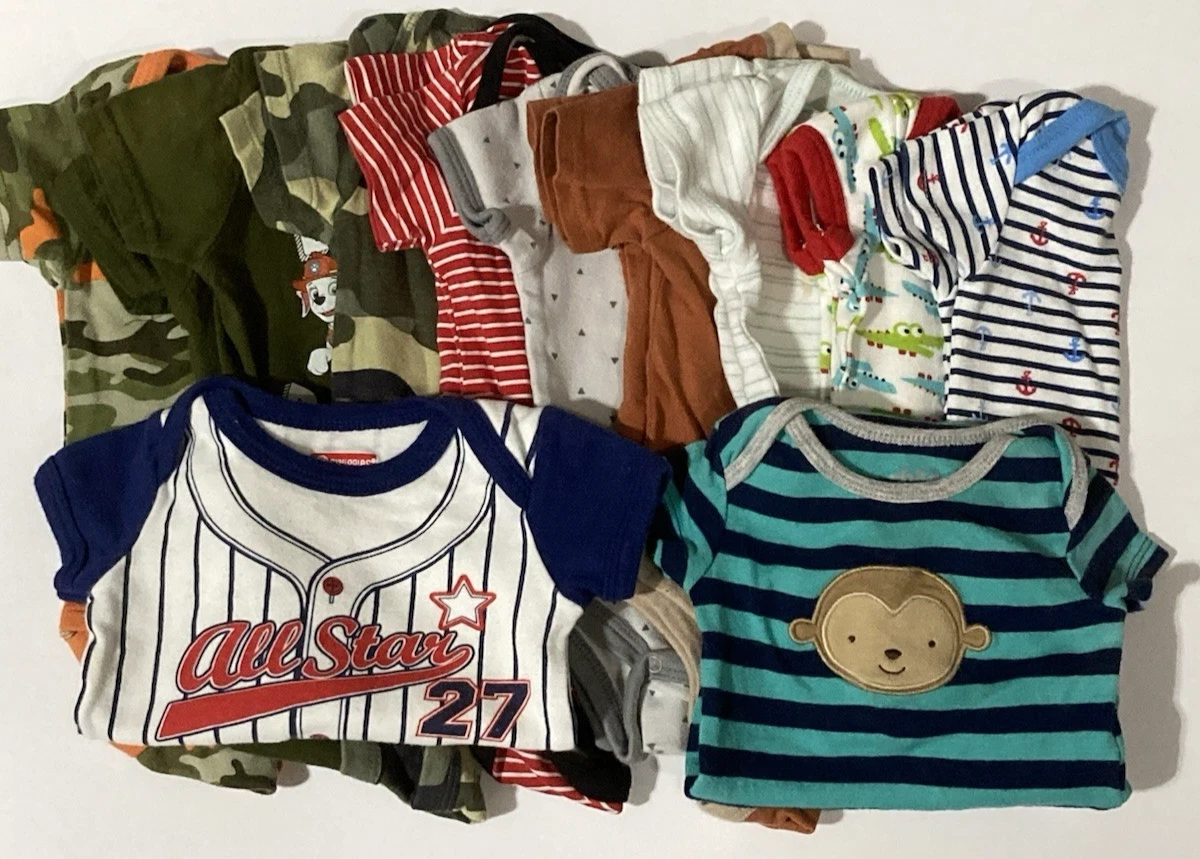 Baby Boy Summer Clothes 0-3 mo mixed lot of 11 Puma, Carter's and more
Opens in a new window or tab