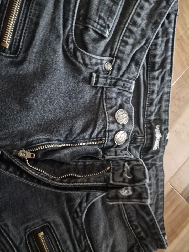 MERISH Herren Jeans Hose Gr W34  schwarz stretch Neuwertig  - Bild 4 von 4