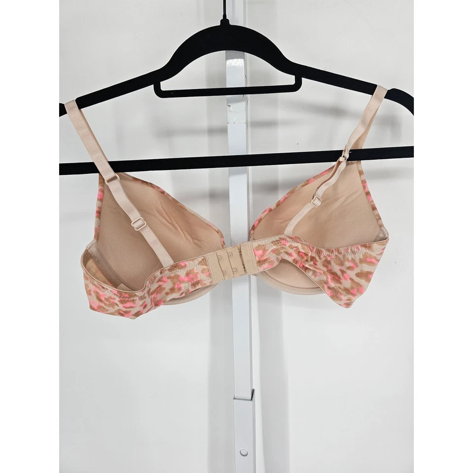 Camiseta Xhilaration Talla 36C Sujetador Push Up Rosa Tostado Estampado Leopardo Foto 3 de 4