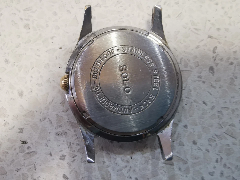 vintage FRENCH MADE MEN watch SOLO - Image 3 of 4