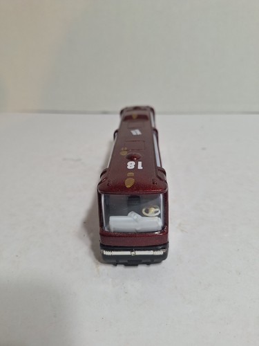 Pull Back And Go Scale Model City Transit Tour Bus Green/red Earth Line Express - Picture 9 of 11