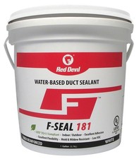 Fiber Reinforced Water Based Duct Sealant, 1 Gallon, White, 181 F-Seal