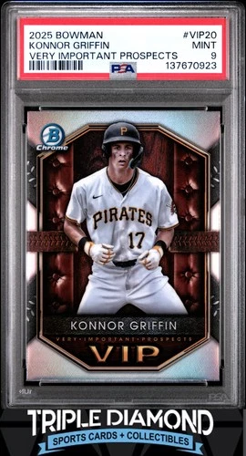 2025 Bowman Chrome Konnor Griffin Very Important Prospects PSA 9 BNB143