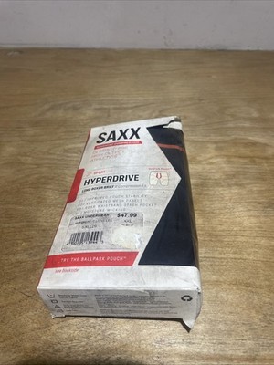 Saxx Underwear Hyperdrive Long Leg XXL Black Ballpark Pouch