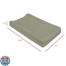 Babyletto 100 Quilted Organic Cotton Changing Pad Cover, GOTS-Certified, Fit...