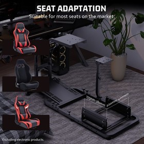 Hottoby Racing Simulator Cockpit Adjustable Fit Logitech G29 G920 Thrustmaster