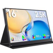 UPERFECT 16 Zoll Tragbarer 2K-1600P-Monitore IPS-Display LCD Bildschirm mit VESA