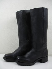 Women's 5.5 M Frye Campus 14L Black Leather Knee High Riding Boots USA Made Vtg