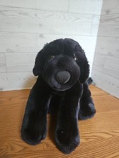 Vintage Animal Alley Toys R Us Black Labrador Puppy Dog Plush Flopsie 16 L