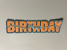 Happy Birthday Scrapbook Title Handmade Paper Pieced Die Cut