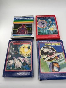 Mattel Intellivision II Console Tested Working + 4 CIB Games