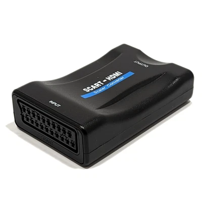 MARKENLOS Scart zu HDMI Adapter Converter SCART input HDMI output upscaler 720/1080P