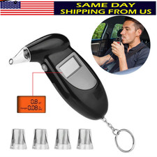 Portable Digital LCD Breath Alcohol Tester Breathalyzer Analyzer Police Detector